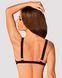 Мереживний бюстгальтер із трикутною чашкою Obsessive Estiqua bra M/L, чорний, широкі лямки SO7259 фото 2