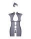 Еротичний костюм стюардеси Obsessive Stewardess 3 pcs grey S/M (м'ята упаковка!!!) SO7308-R фото 6