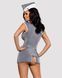 Еротичний костюм стюардеси Obsessive Stewardess 3 pcs grey S/M (м'ята упаковка!!!) SO7308-R фото 3