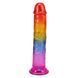 Фалоімітатор Doc Johnson Crystal Jellies - 7 Inch Сlassic Dong - Rainbow SX4447 фото 1