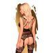 Бодістокінг у будуарному стилі Penthouse - Hottie Black XL SO5270 фото 2