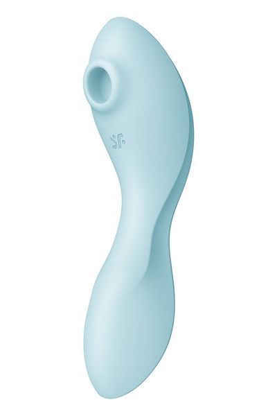 Вакуумний смарт-стимулятор із вібрацією Satisfyer Curvy Trinity 5 (Blue) (м'ята упаковка!!!) SO6726-R фото