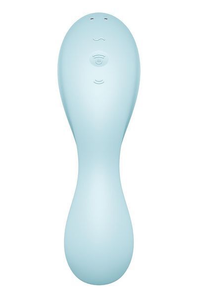Вакуумний смарт-стимулятор із вібрацією Satisfyer Curvy Trinity 5 (Blue) (м'ята упаковка!!!) SO6726-R фото
