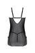 Пеньюар Passion DROSERA CHEMISE black, S/M, мереживний ліф зі стрепами, трусики в комплекті SX0474 фото 4