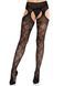 Колготки Leg Avenue Cross Hatch Floral Lace Suspender Hose One Size SX2750 фото 1