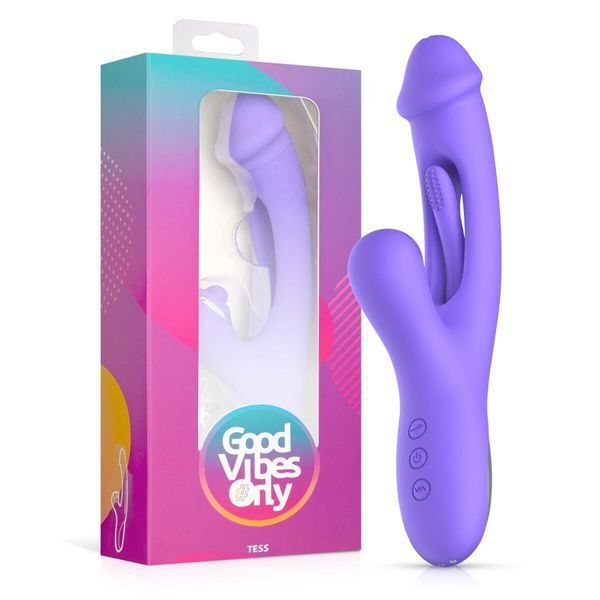 Вібратор-кролик Good Vibes Only - Tess Rabbit Vibrator with G-Spot Stimulator SX3065 фото