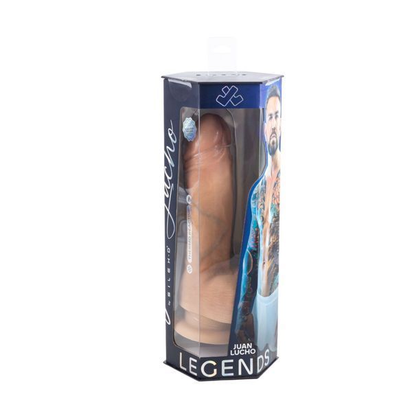 Фалоімітатор SilexD Legends - Juan Lucho Dildo 9" двошаровий, силікон+Silexpan SX3951 фото