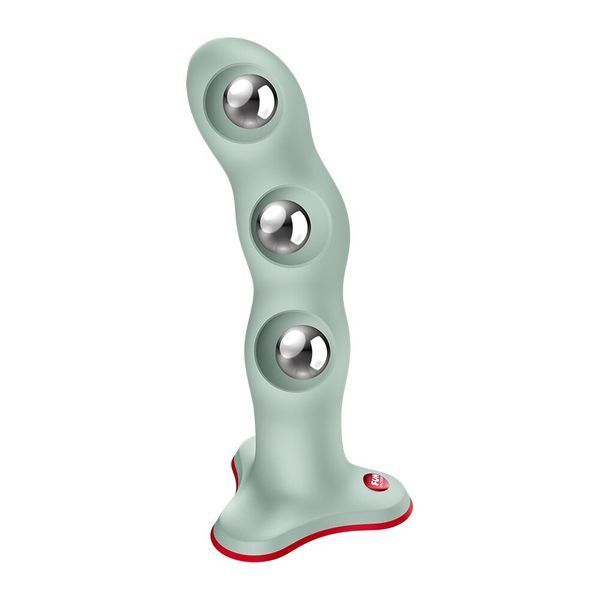Фалоімітатор Fun Factory BOUNCER Light Green, кульки всередині, ефект вібрації, діаметр 3,9 см SX3671 фото