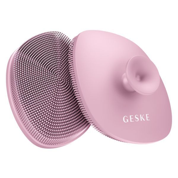Щітка для обличчя GESKE Facial Brush 4в1 з тримачем pink HB0060 фото