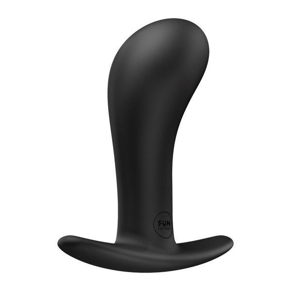 Анальна пробка Fun Factory BOOTIE L Black, діаметр 3,8 см, тонкий обмежувач SX3666 фото