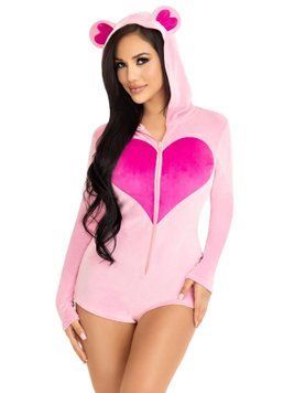 Комбінезон &laquo;Солодкий ведмедик&raquo; Leg Avenue Sweetheart Bear Velvet Romper S SX2790 фото