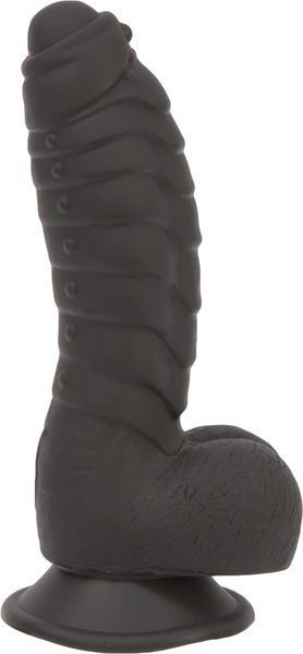 Фалоімітатор ADDICTION Ben 7" Dildo With Balls Black, віброкуля в подарунок SX3156 фото