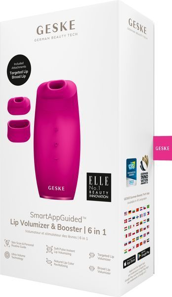 Пристрій для збільшення об'єму губ GESKE Lip Volumizer&Booster 6в1 magenta HB0410 фото