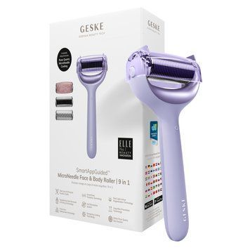 Ролер для голкової мезотерапії обличчя та тіла GESKE MicroNeedle Face&Body Roller 9в1 purple HB0211 фото