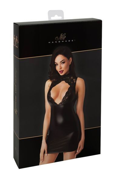 Сукня Noir Handmade F343 Powerwetlook and lace mini skirt - S SX2073 фото