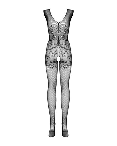 Бодістокінг Obsessive Bodystocking F234 S/M/L, абстрактний малюнок, глибоке декольте SO7230 фото