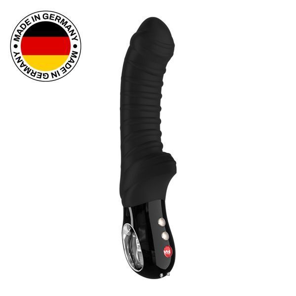 Вібратор для точки G Fun Factory TIGER black, ребристий, підходить для анальної стимуляції SX0930 фото