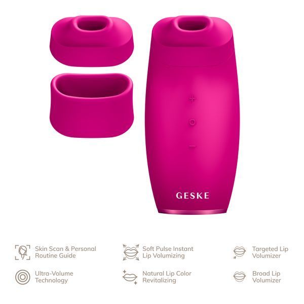 Пристрій для збільшення об'єму губ GESKE Lip Volumizer&Booster 6в1 magenta HB0410 фото