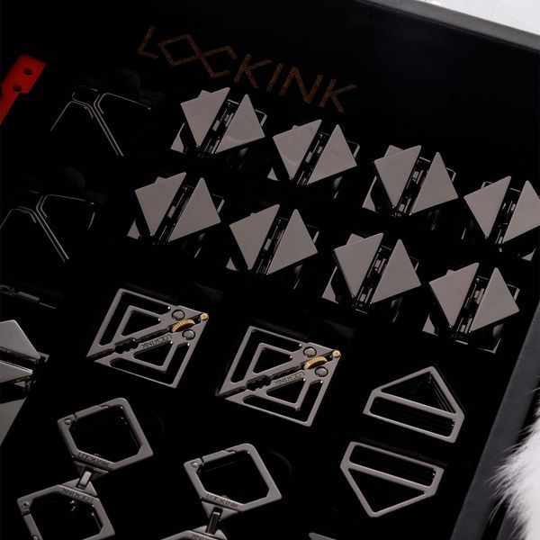 БДСМ-набір LOCKINK All-in-1 BDSM Play Kit, чорний, ремені, маска, кляпи, анальні пробки, свічки SX0821 фото