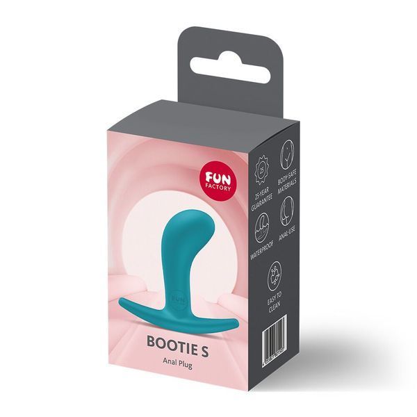 Анальна пробка Fun Factory BOOTIE S Aquamarine, діаметр 2,8 см, тонкий обмежувач SX3665 фото