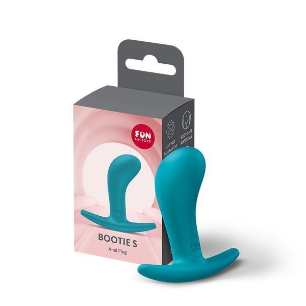 Анальна пробка Fun Factory BOOTIE S Aquamarine, діаметр 2,8 см, тонкий обмежувач SX3665 фото