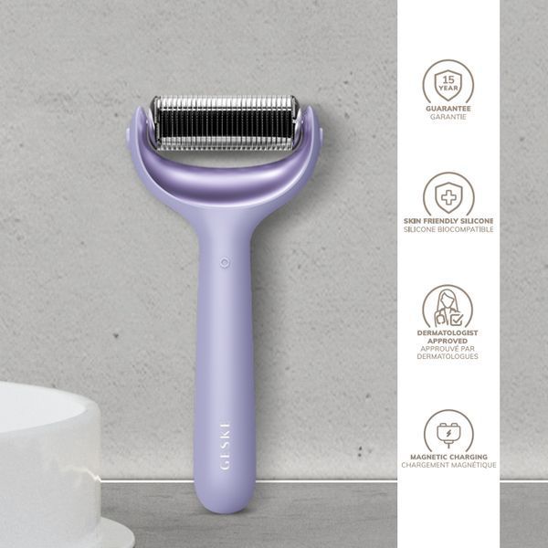 Ролер для голкової мезотерапії обличчя та тіла GESKE MicroNeedle Face&Body Roller 9в1 purple HB0211 фото