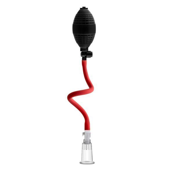Вакуумна помпа для клітора Blush Temptasia &ndash; Beginner's Clitoral Pumping System, механічна, груша SO8839 фото