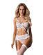 Комплект Obsessive Premisis White 3-pcs crotchless set 2XL/3X SX3120 фото 1