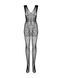 Бодістокінг Obsessive Bodystocking F234 S/M/L, абстрактний малюнок, глибоке декольте SO7230 фото 5