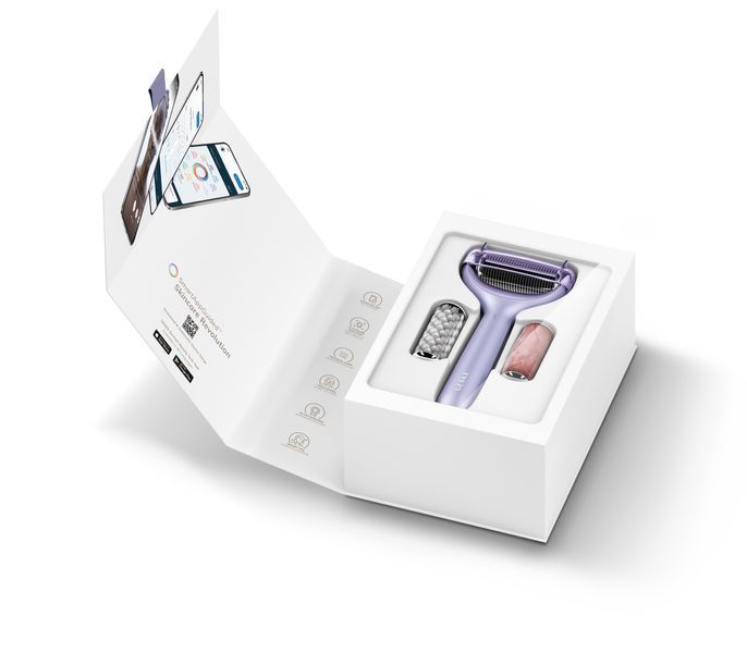 Ролер для голкової мезотерапії обличчя та тіла GESKE MicroNeedle Face&Body Roller 9в1 purple HB0211 фото
