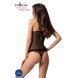 Комплект білизни Passion MELISSA SET XXL/XXXL, black, ліф-сорочка зі шнурівкою і трусики EL15906 фото 2