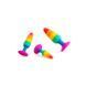 Силіконова анальна пробка Wooomy Hiperloo Silicone Rainbow Plug L, діаметр 3,9 см, довжина 13,1 см SO7434 фото 5