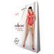 Бодістокінг з доступом Passion BS086 red, вертикальна сітка, виріз на спинці SO6377 фото 4