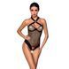 Сітчастий боді з халтером Passion Amanda Body XXL/XXXL, black SO5317 фото 1