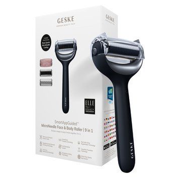 Ролер для голкової мезотерапії обличчя та тіла GESKE MicroNeedle Face&Body Roller 9в1 black HB0212 фото