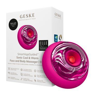 Масажер для обличчя та тіла GESKE Sonic Cool&Warm Face and Body Massager 9в1 magenta HB0278 фото