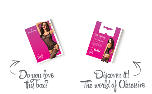 Бодістокінг Obsessive Bodystocking F235 S/M/L, тонкі підв&rsquo;язки, ніжний декор, сіточка SO7231 фото