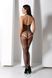 Бодістокінг з плетінням на животику Passion BS100 One Size, black, декоративний шов, з доступом SO8941 фото 9