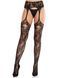 Колготки Leg Avenue Net Stockings with Attached Garter Belt One Size Black SX2752 фото 1