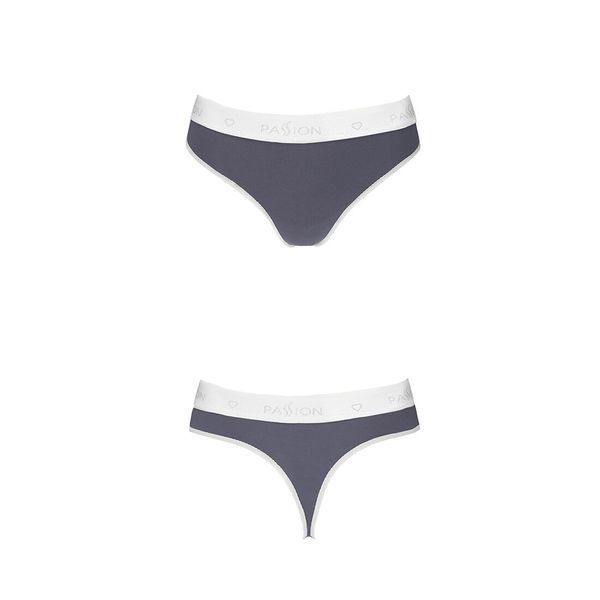 Спортивні трусики-стрінги Passion PS007 PANTIES M, dark grey SO4248 фото