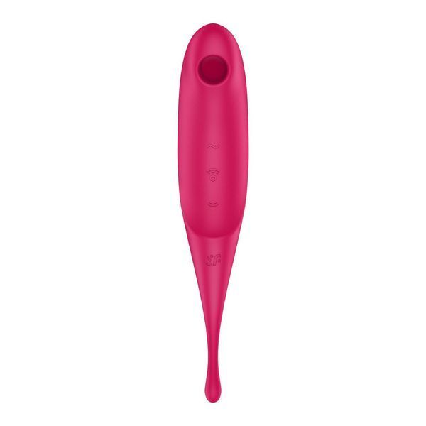 Вібратор для клітора з вакуумною стимуляцією Satisfyer Twirling Pro Red SO7802 фото