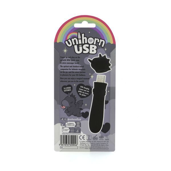 Вібратор-єдиноріжка Unihorn USB Bullet &ndash; Wild Spirit, віброкуля, USB-зарядка, 10 режимів SX2874 фото