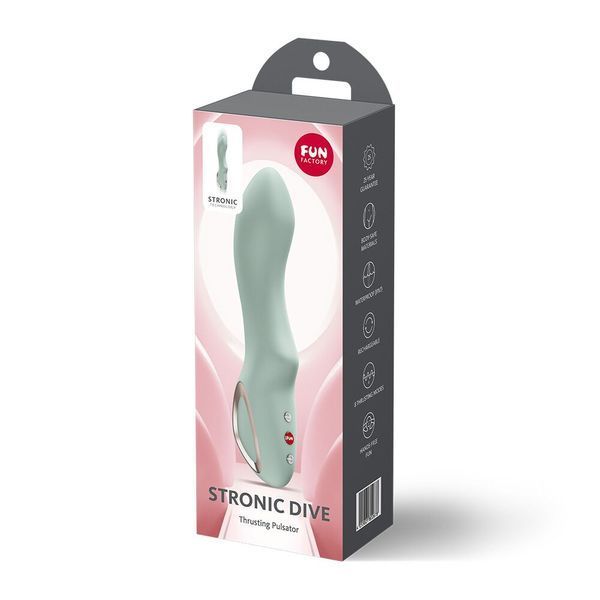 Пульсатор Fun Factory Stronic Dive Light Green, 8 режимів роботи, перезаряджуваний SX3289 фото