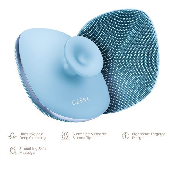 Щітка для тіла GESKE Body Brush metal 4в1 aquamarine HB0340 фото