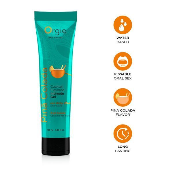 Лубрикант на водній основі Orgie Lube Tube Pina Colada, 100 мл, смак та аромат піна колади SX1515 фото