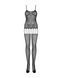 Бодістокінг Obsessive Bodystocking F235 S/M/L, тонкі підв&rsquo;язки, ніжний декор, сіточка SO7231 фото 4