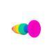 Силіконова анальна пробка Wooomy Hiperloo Silicone Rainbow Plug M, діаметр 2,9 см, довжина 11 см SO7435 фото 2