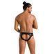Чоловічі сліпи з вирізами Passion 041 SLIP JOE L/XL Black, екошкіра, відкриті сідниці SO7594 фото 4