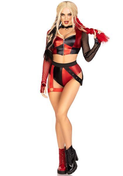Еротичний костюм Leg Avenue Crime Spree Sweetie Costume XS, топ, шорти SO9203 фото