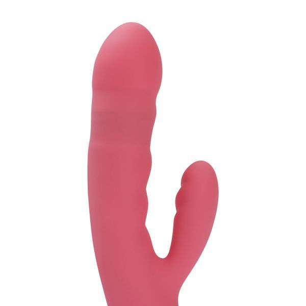 Вібратор-кролик Svakom Avery Strawberry Pink зі стовбуром, що рухається, рух вперед-назад SX1279 фото